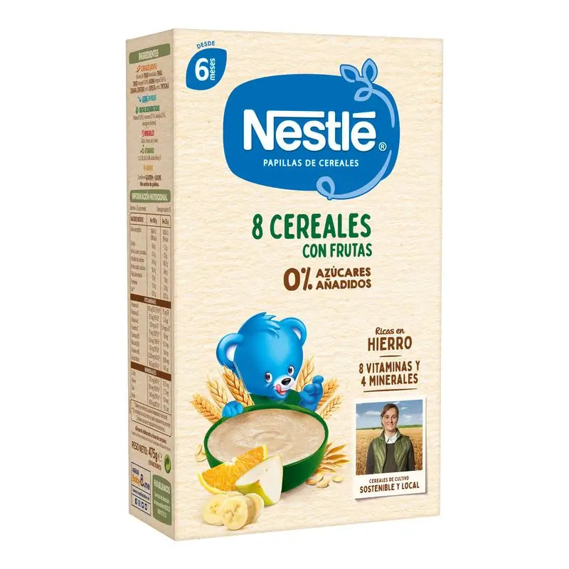 Comida para bebé Nestlé 8 Cereais com Fruta , 475g