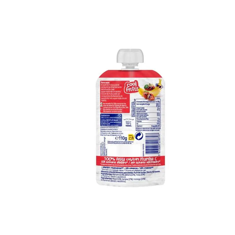 Frutas frias para purê de Nestlé, 110g