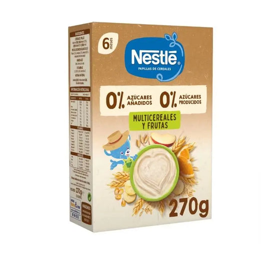 NESTLÉ Papilla 0%0% Multicereal com fruta,270gr