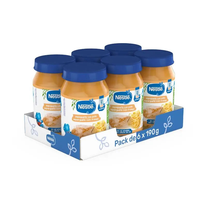 Frascos de esparguete Nestlé Savoury Chicken , 190g x 6 unidades