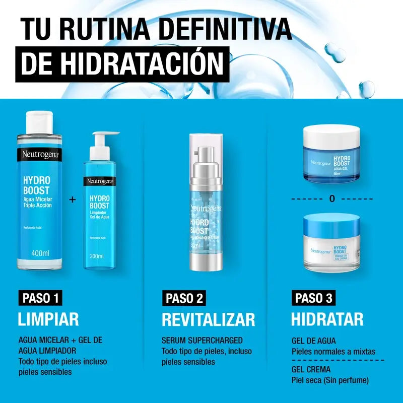 Neutrogena Hydro Boost Água Micelar de Tripla Ação com Ácido Hialurónico, 400 ml