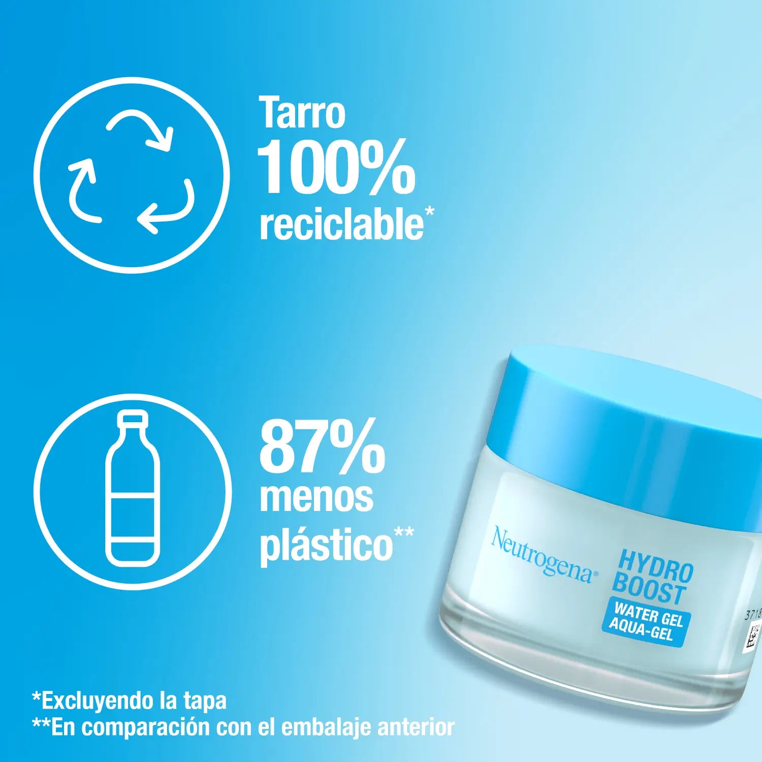 Neutrogena, Gel de Água Hydro Boost, Pele Normal a Mista, Hidratação de Longa Duração Não Oleosa, 50 ml