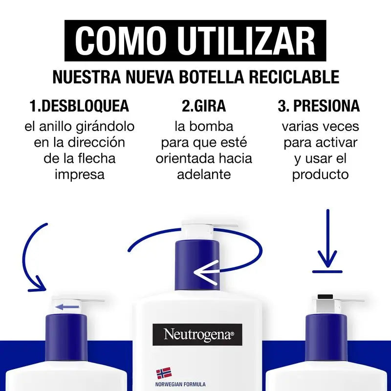 Neutrogena Loção Hidratante Profunda para o Corpo, Pele Seca, 400 ml