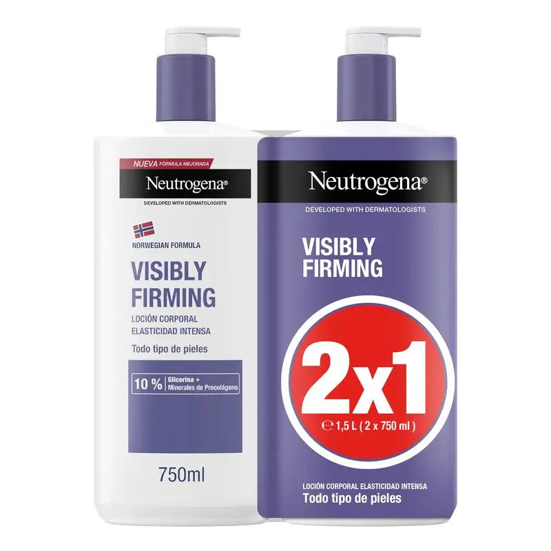 Neutrogena Norwegian Formula Loção Visivelmente Refirmante, 2 X 750 Ml