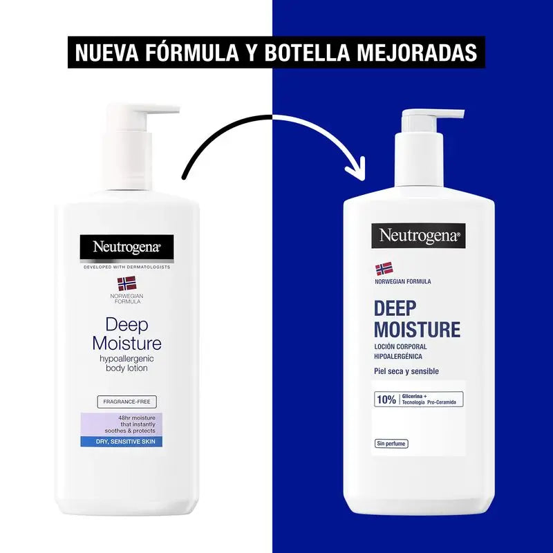 Neutrogena Norwegian Formula Deep Moisture Pack Loção Corporal Hipoalergénica, 2 X 750 Ml