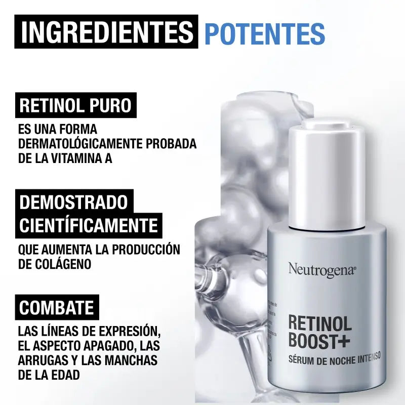 Neutrogena Retinol Boost+ Sérum de Noite Intenso, 30 Ml