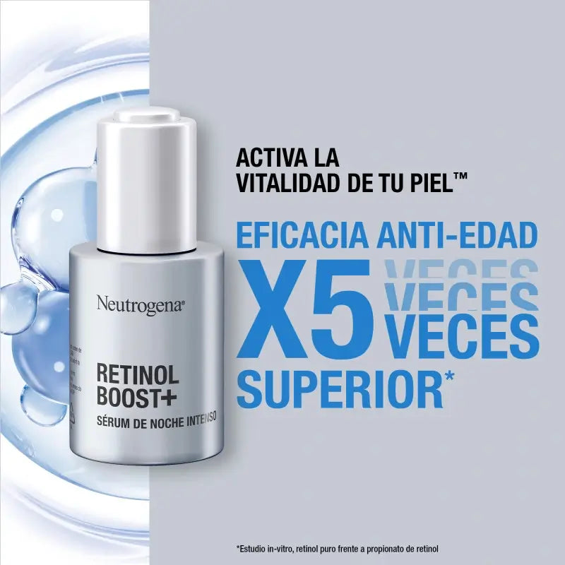 Neutrogena Retinol Boost+ Sérum de Noite Intenso, 30 Ml