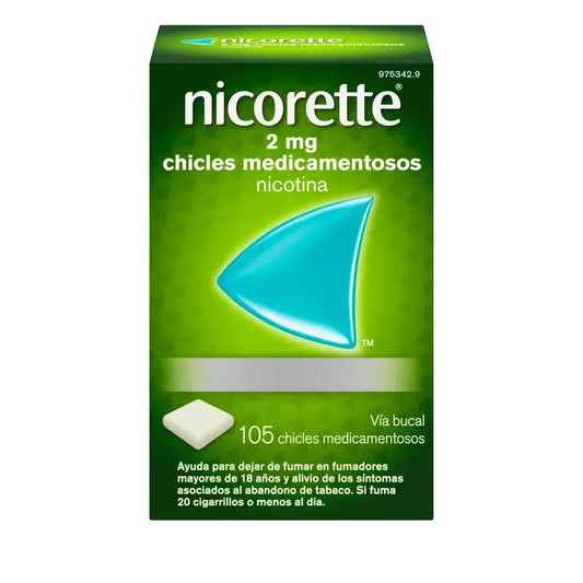 Nicorette 2 mg 105 Goma de mascar