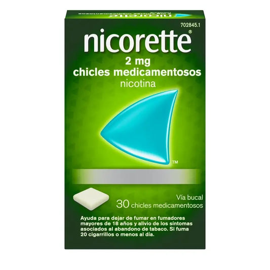 Nicorette 2 mg 30 Goma de mascar