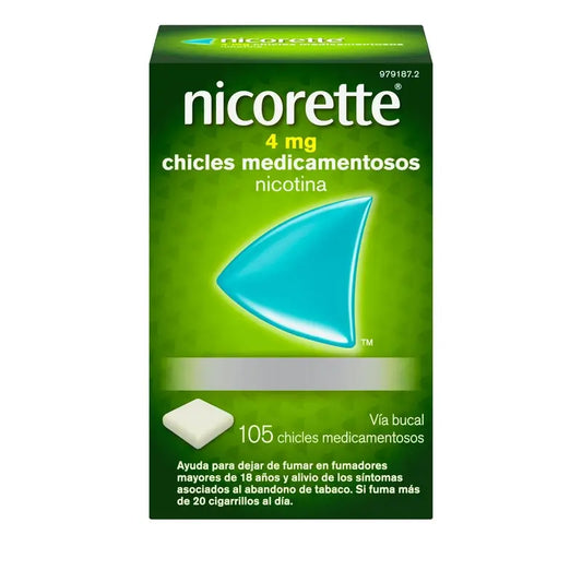 Nicorette 4 mg 105 Goma de mascar