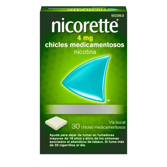 Nicorette 4 mg 30 Goma de mascar