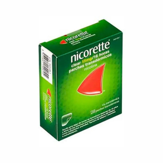 Nicorette Clear 15 mg/16 horas, 14 adesivos transdérmicos