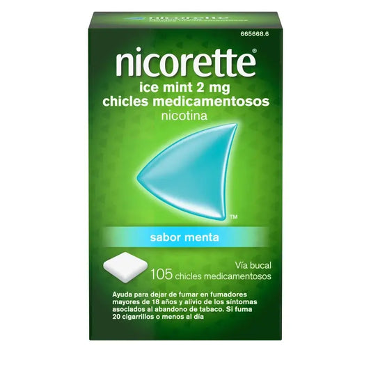 Nicorette Ice Mint 2 mg 105 Pastilha elástica