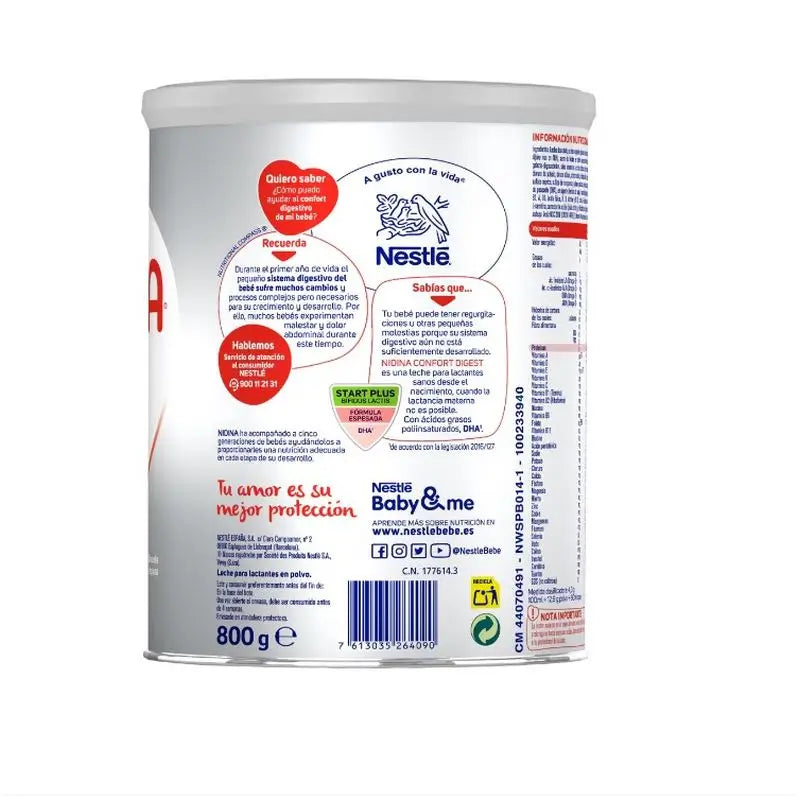 Nestlé Nidina Comfort Digest 1 Milk Powder 800 g