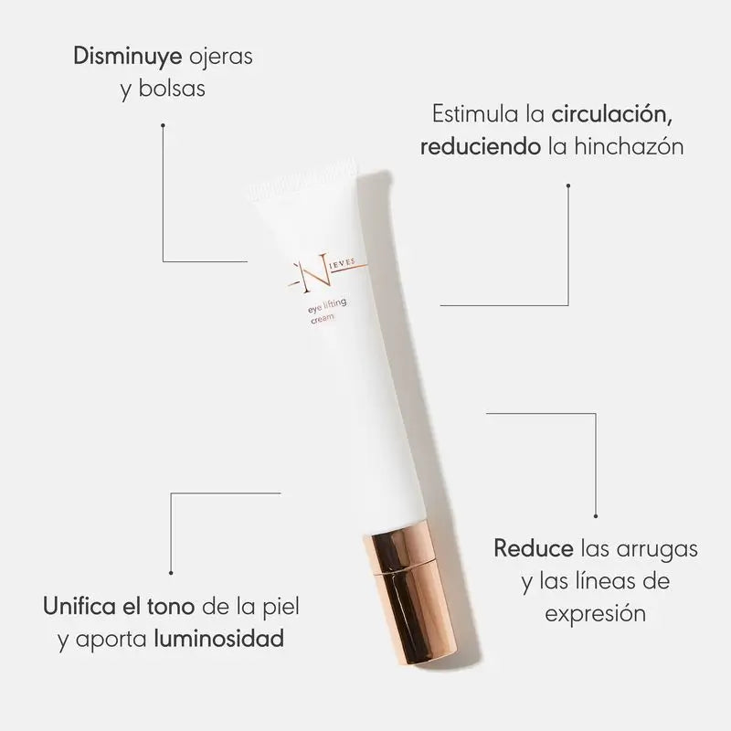 Nieves By Nieves Álvarez Firming Eye Lifting Cream Contorno dos Olhos, 15 ml