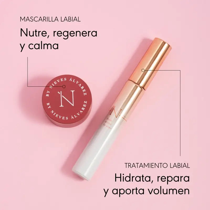 Nieves By Nieves Álvarez Lip Perfection Fusion: Máscara e Elixir, 20 ml