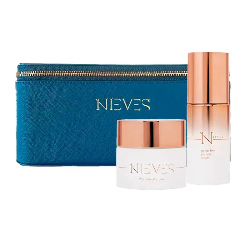 Nieves By Nieves Álvarez Pack Sérum Refirmante Power Firm Peptide, 30 Ml + Creme Facial Refirmante Lift Cream, 50 Ml + Bolsa de toucador