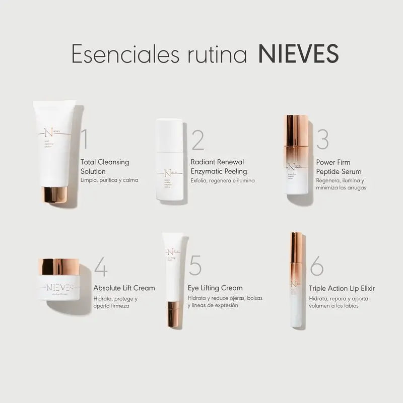 Nieves By Nieves Álvarez Tripla Ação Lip Elixir Tratamento Hidratante e Volumizador para os Lábios, 10 ml