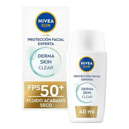 Nivea Sun Derma Skin Facial Fluido de Proteção Solar Fp50+, 40 ml