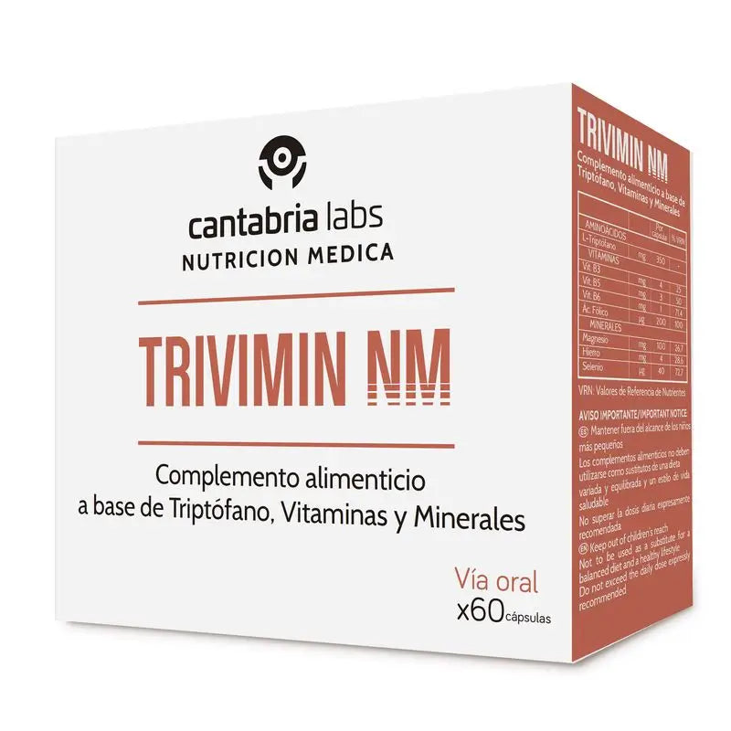 Trivimin, 60 cápsulas, Cantabria Labs Nutrição Médica