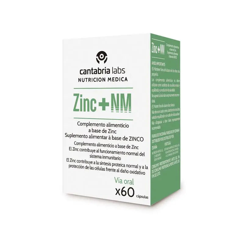 Zinco +, 60 cápsulas, Cantabria Labs Nutrición Médica