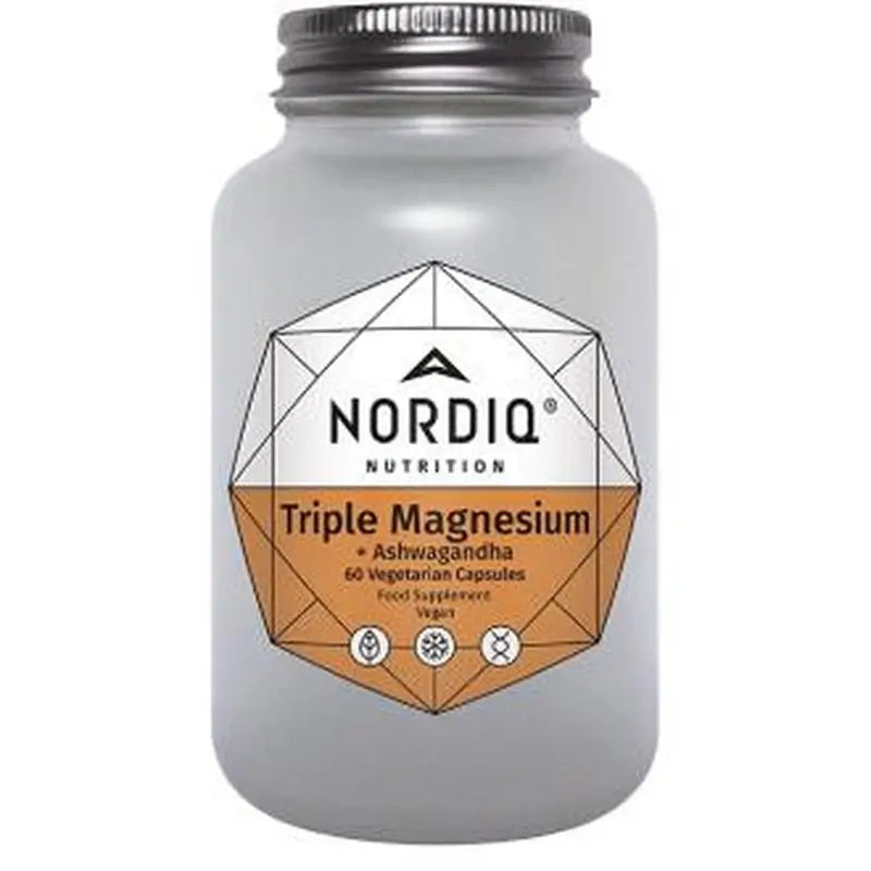 Nordiq Nutrition Triple Magnesium+Ashwagandha 60 Cápsulas 