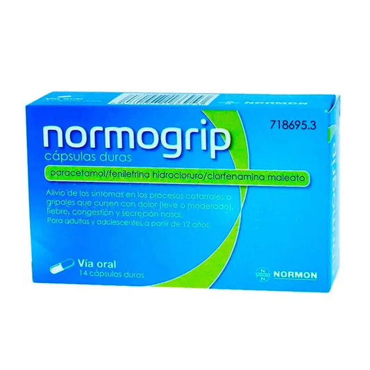 Normogrip, 14 cápsulas Duras