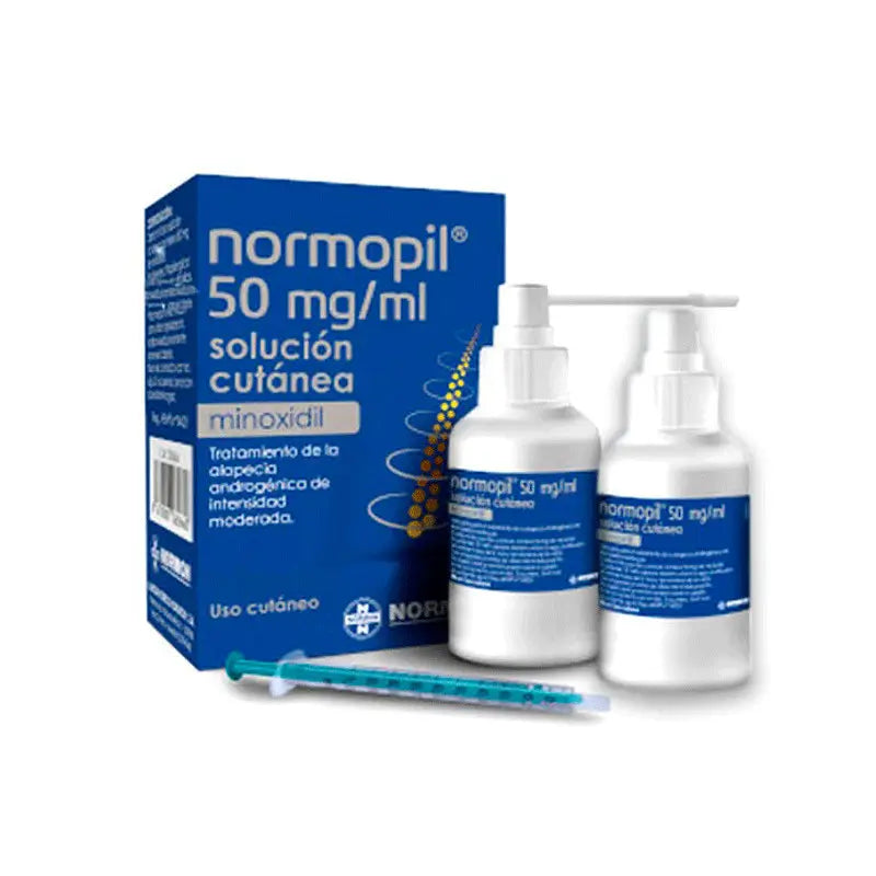 Normopil 50 mg/ ml 2 Frascos Solucion Cutanea, 90 ml