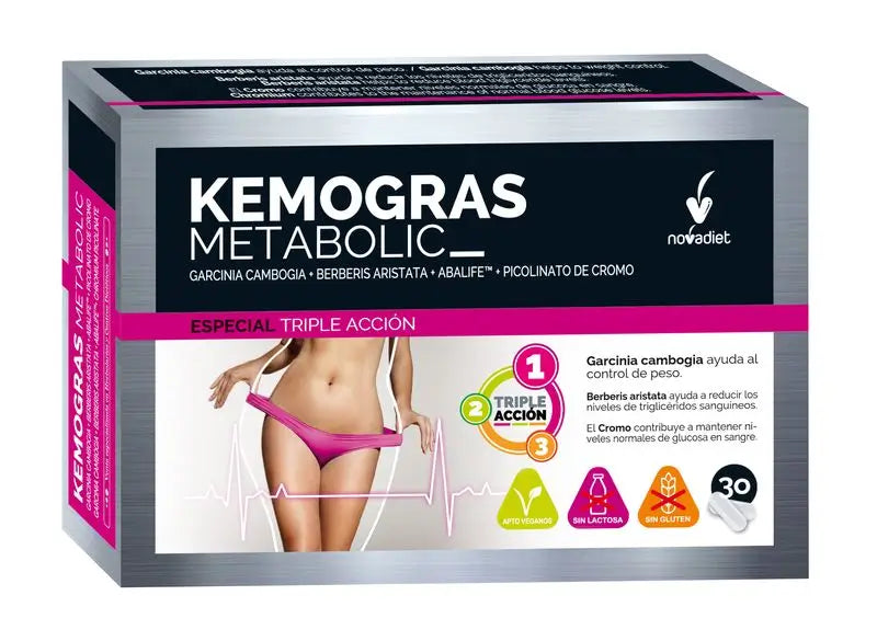 Novadiet Kemogras Metabolic, 30 Cápsulas      