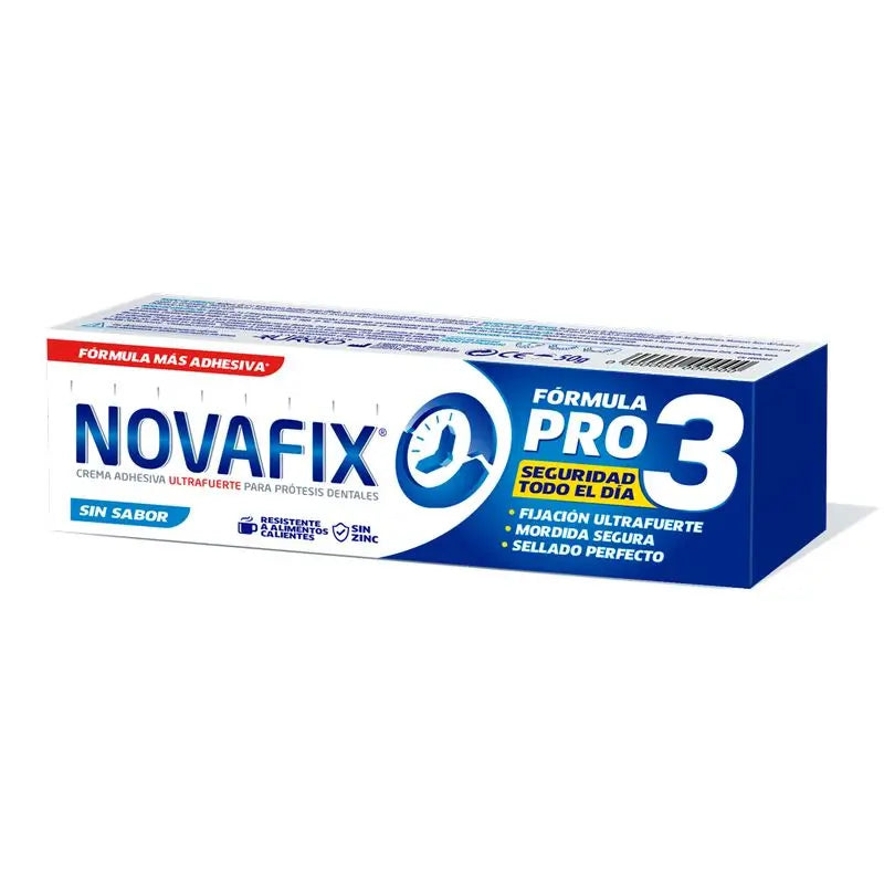 Novafix Pro3 Creme Adesivo para Dentaduras Sem Sabor , 50 g