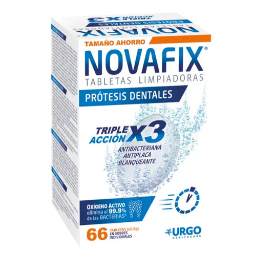 Novafix Triple Action Cleansing Tablets , 66 unidades