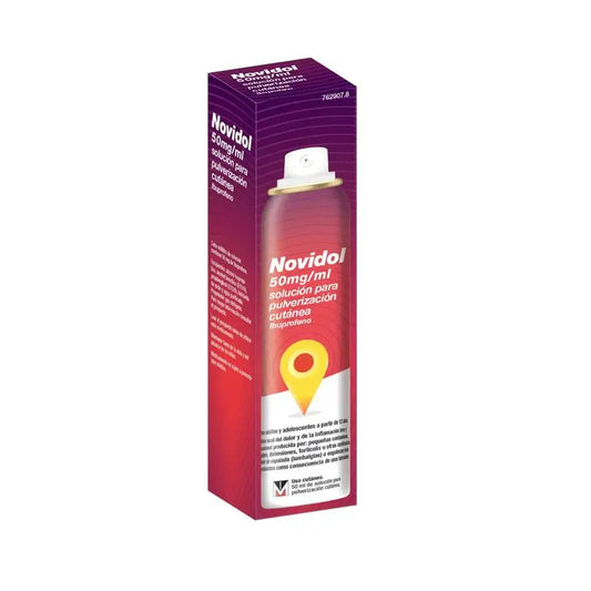 Novidol 50Mg/Ml Solução Cutânea em Spray, 50 ml