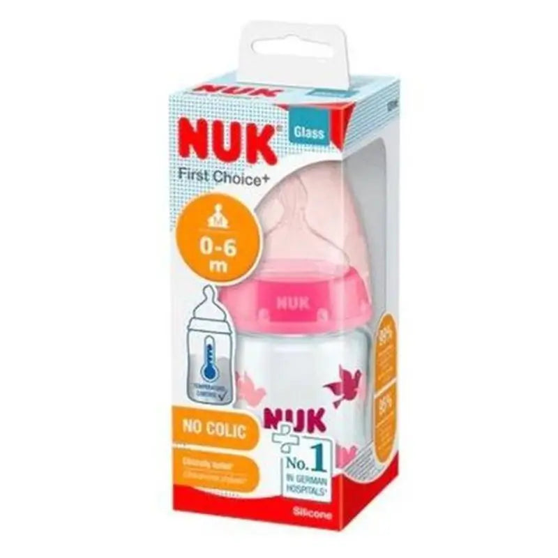 Nuk Biberon Fc+ Tc Cristal 0-6 M Silicone Menina 120Ml.