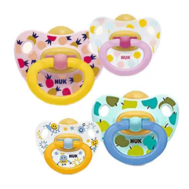 NUK Classic Happy Kids Chupete Látex 0-6 Meses 2 unidades