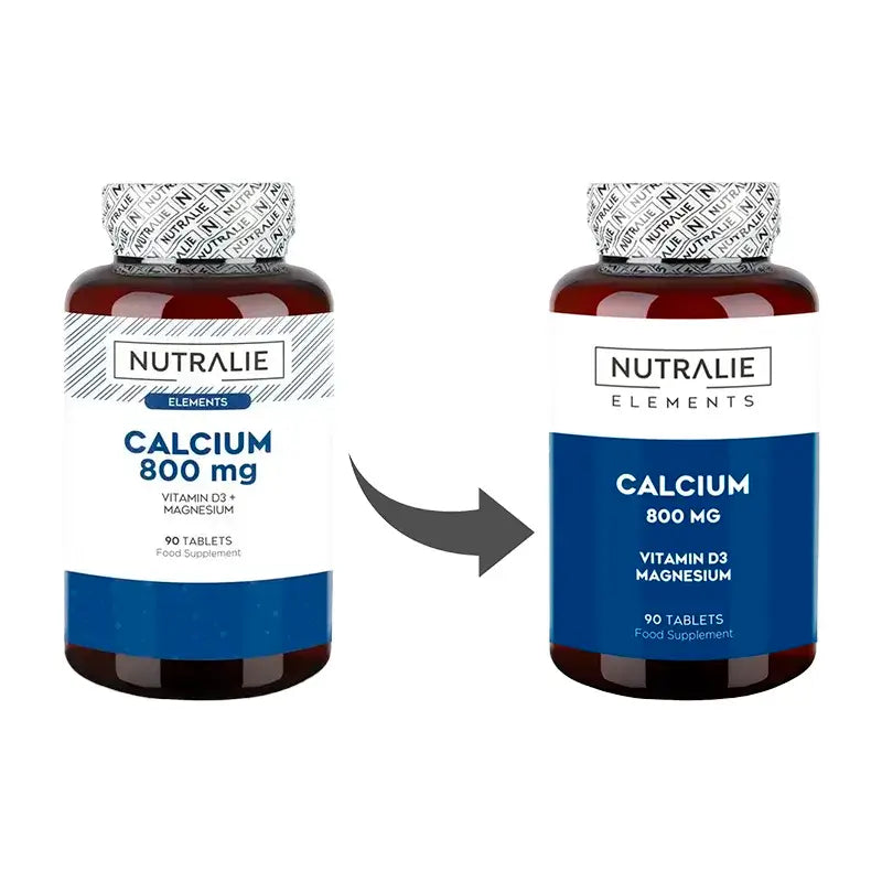 Nutralie Calcium 800Mg + D3 + Magnesium Bones & Muscles , 90 unidades