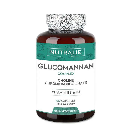 Nutralie Glucomannan com Colina + B3 + D3 Perda de peso , 120 cápsulas