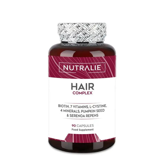 Nutralie Hair Complex + Biotina Vitaminas para o cabelo , 90 cápsulas