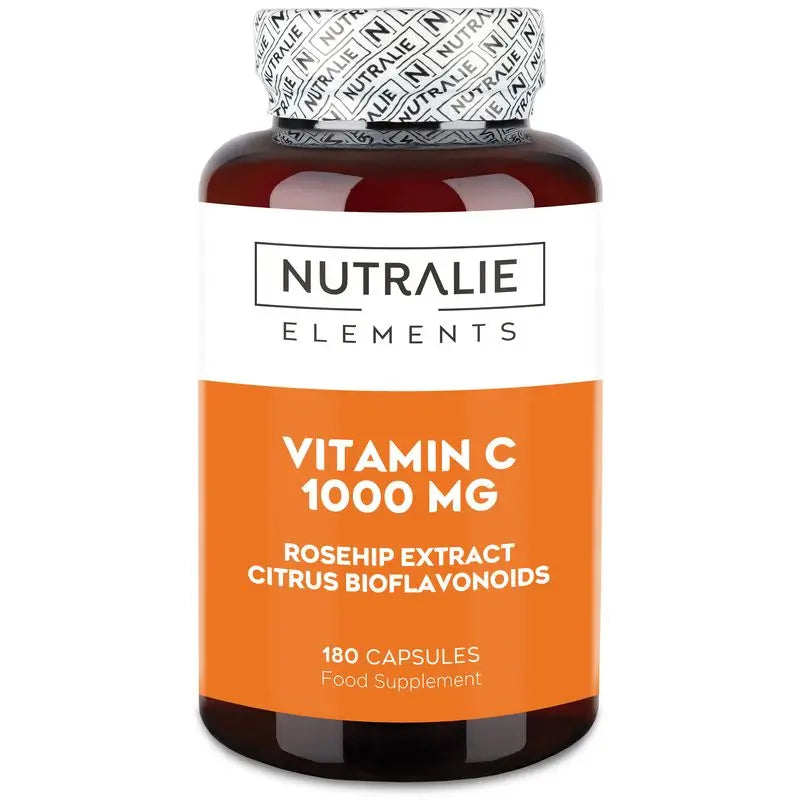 Nutralie Vitamina C 1000Mg com Antioxidante Rosa Canina , 180 cápsulas