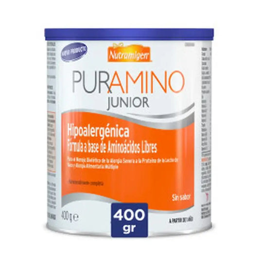 Nutramigen Puramino Junior Fórmula Hipoalergénica, A partir de 1 Ano, 400 Gr