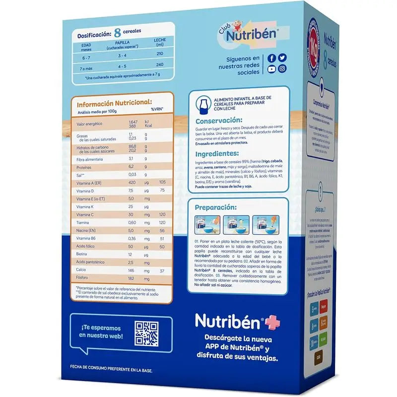 NUTRIBEN 8 CEREAIS 600 GR