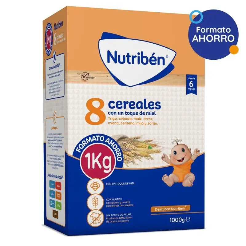 Nutriben 8 Cereais com um toque de mel, 1000g