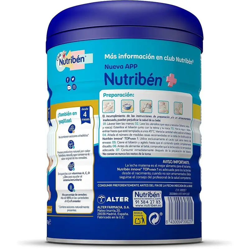 Nutribén Innova 1 Top Protein Leite inicial, 800 g