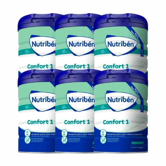 Nutriben Comfort Milk 1 , 6 x 800 gramas