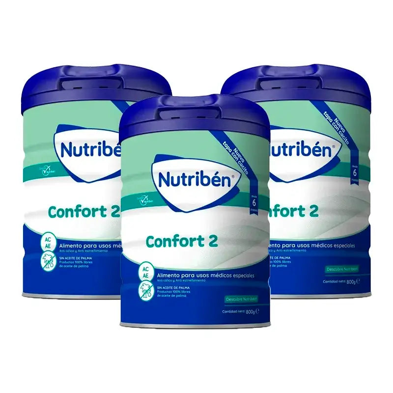 Nutriben Comfort Milk 2 , 3 x 800 gramas