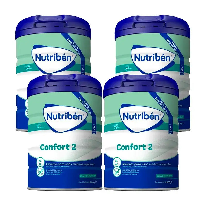 Nutriben Comfort Milk 2 , 4 x 800 gramas