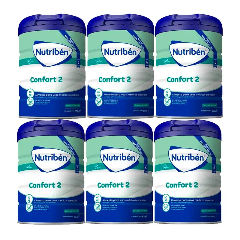 Nutriben Comfort Milk 2 , 6 x 800 gramas