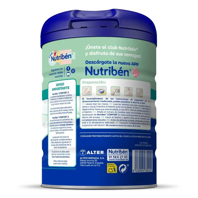 Nutriben Comfort Milk 2 , 800 gramas