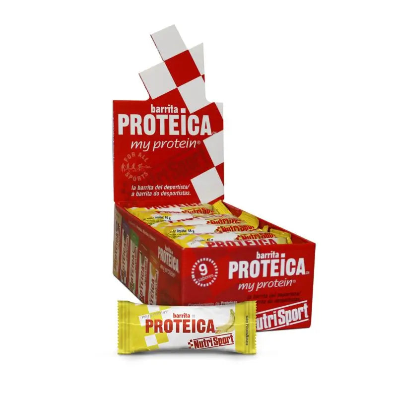 Nutrisport Caja Proteica Platano , 24 barritas