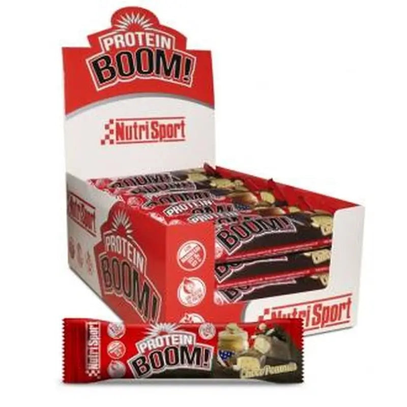 Nutrisport Protein Boom Barritas Chocopeanuts 24Ud.