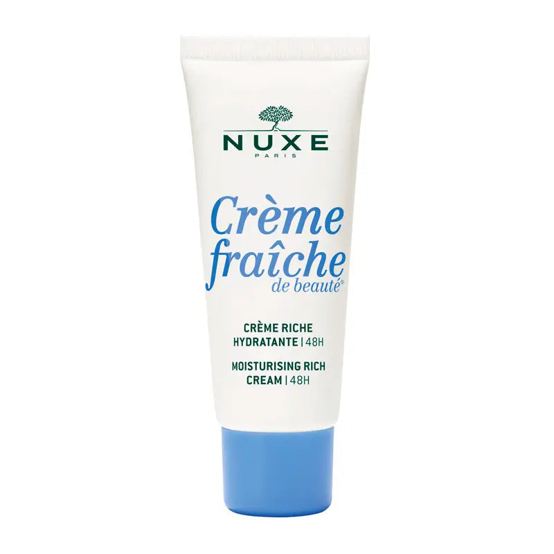 Nuxe Crème Fraîche de Beauté Crema Rica Hidratante 48H Formato Viaje, 30 ml